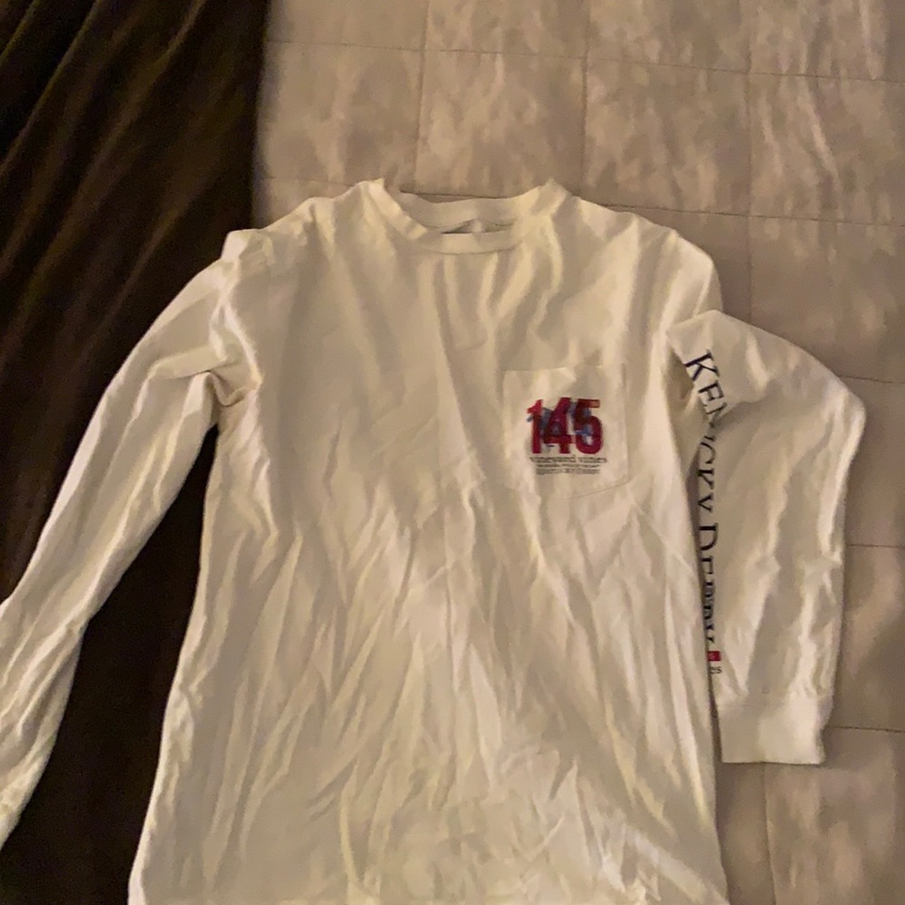 small vineyard vines long sleeve tee kee we Kentucky Derby commemorative